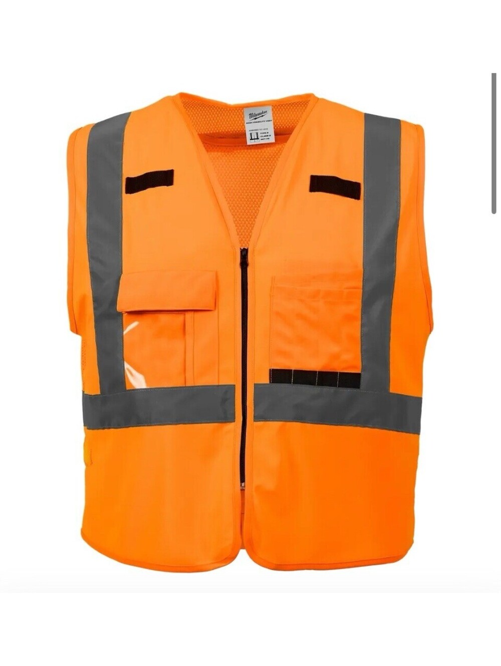 Milwaukee High Visibility Safety Vest XXL/XXXL NWT 10 Pockets ANSI Type R